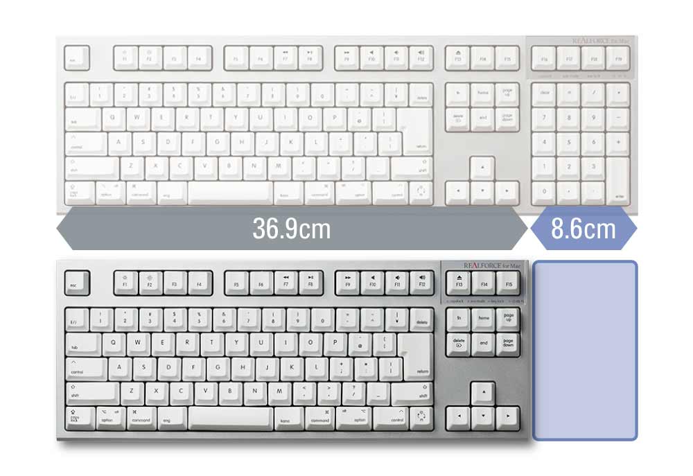 Products - REALFORCE TKL for Mac / R2TL-USVM-BK | REALFORCE 