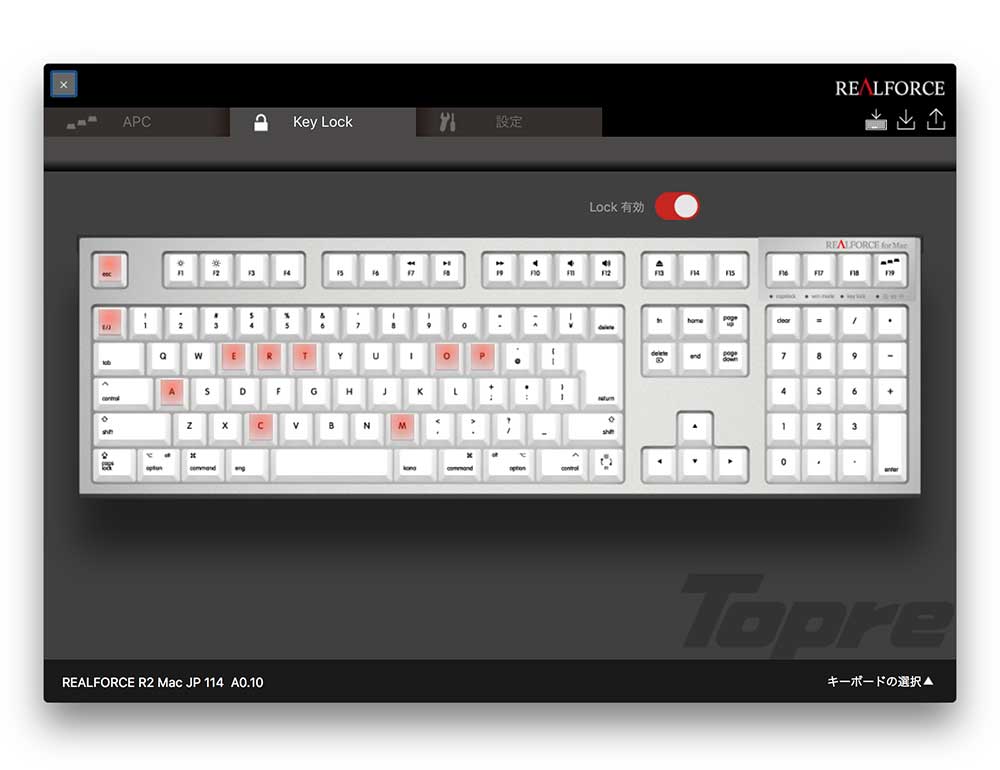 Products - REALFORCE TKL for Mac / R2TL-USVM-BK | REALFORCE