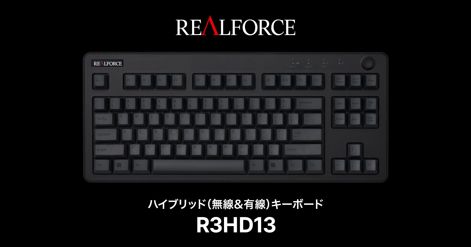 REALFORCE R3 テンキーレス 英語配列（US） R3HD13