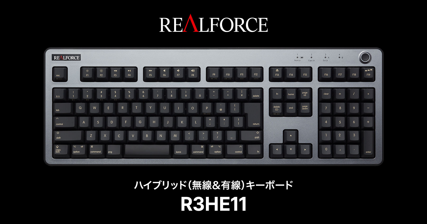 製品 : REALFORCE R3 キーボード Mac 配列 / R3HE11
