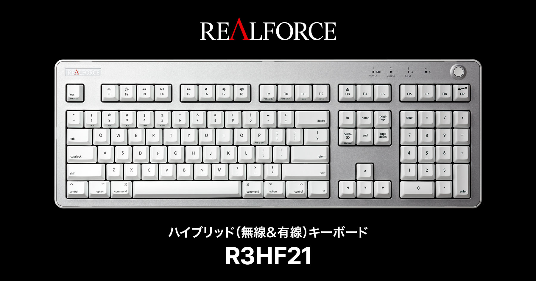 製品 : REALFORCE R3 キーボード Mac 配列 / R3HF21 | REALFORCE | 日本製プレミアムキーボードの最高峰