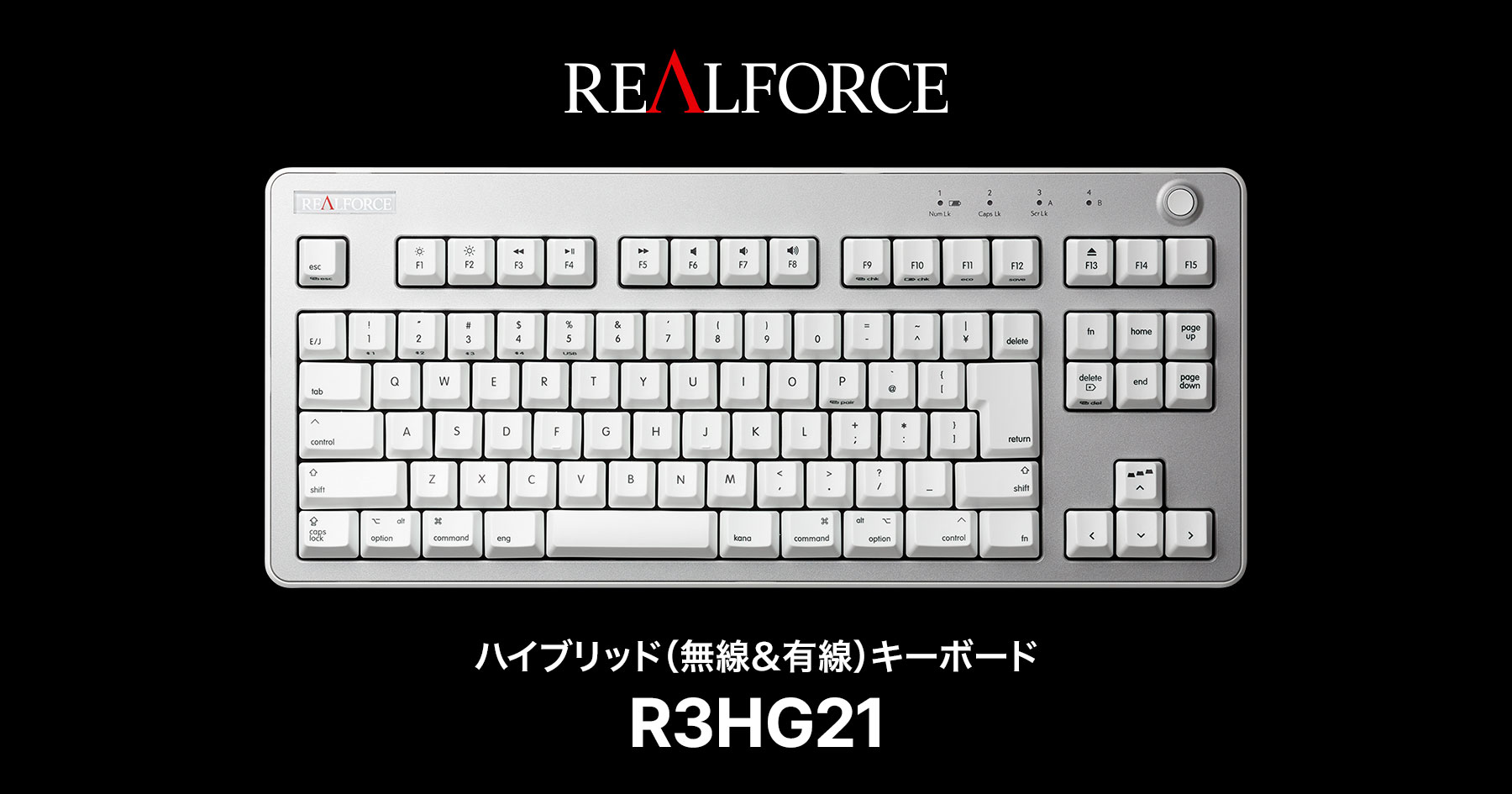 製品 : REALFORCE R3 キーボード Mac 配列 / R3HG21 | REALFORCE