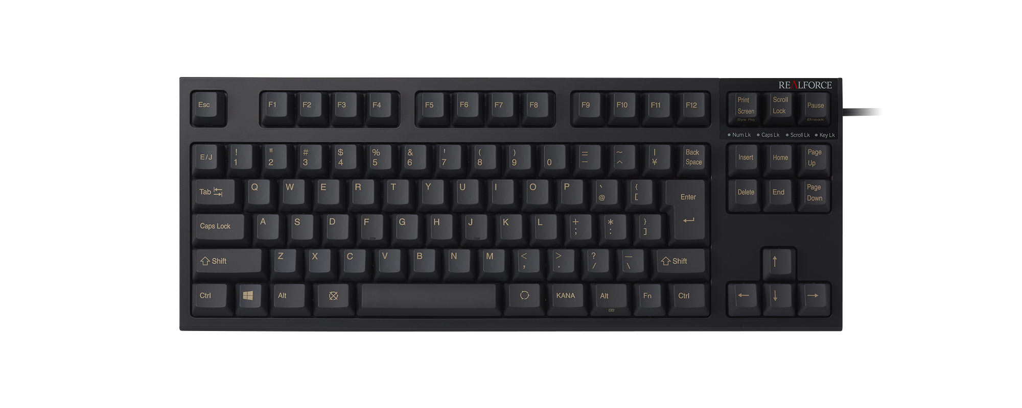 PC/タブレットRealforce R2 テンキーレス 黒 R2TL-JP4-BK