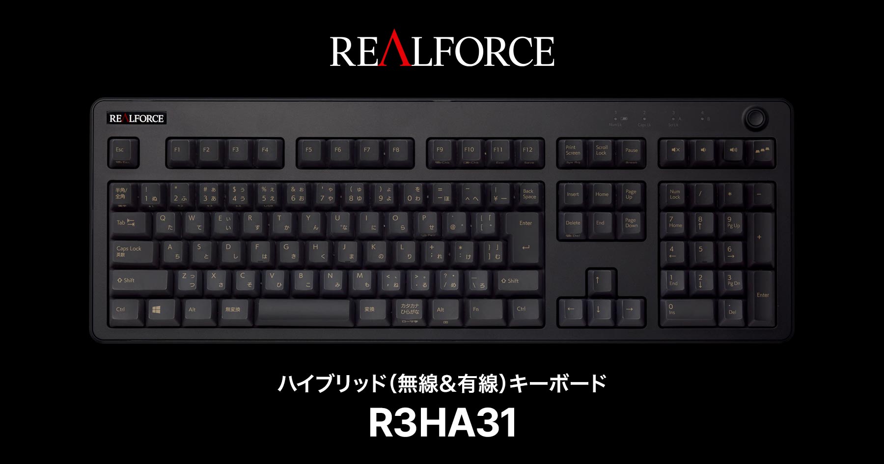 製品 : REALFORCE / R3HA31 | 日本製プレミアムキーボードの最高峰